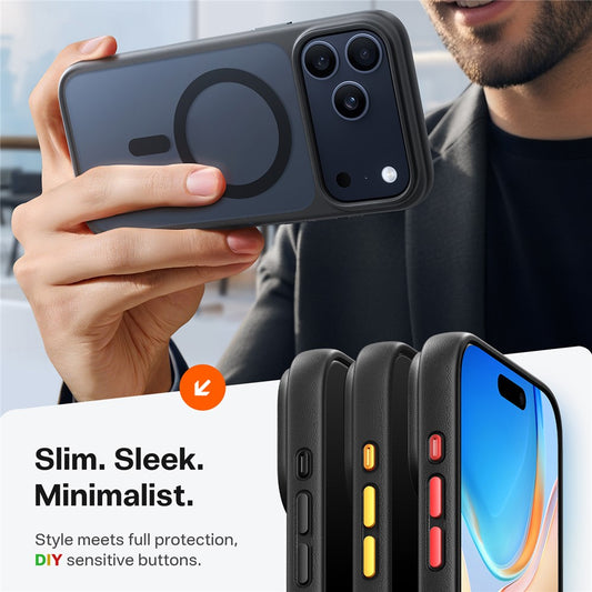 TORRAS Guardian-Mag Series For iPhone 17 Pro Case Magnetic Matte PC + TPU Phone Cover