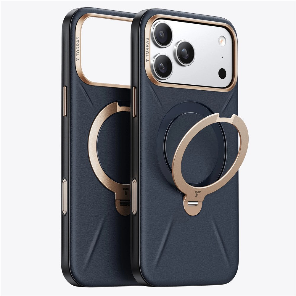 TORRAS Ostand Q3 VegSkin Series For iPhone 17 Pro Case Compatible with MagSafe Kickstand Phone Cover