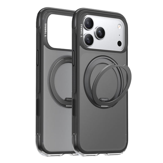 TORRAS Ostand O3 Air Series for iPhone 17 Pro Max Case Compatible with MagSafe Ring Kickstand TPU PC Phone Cover