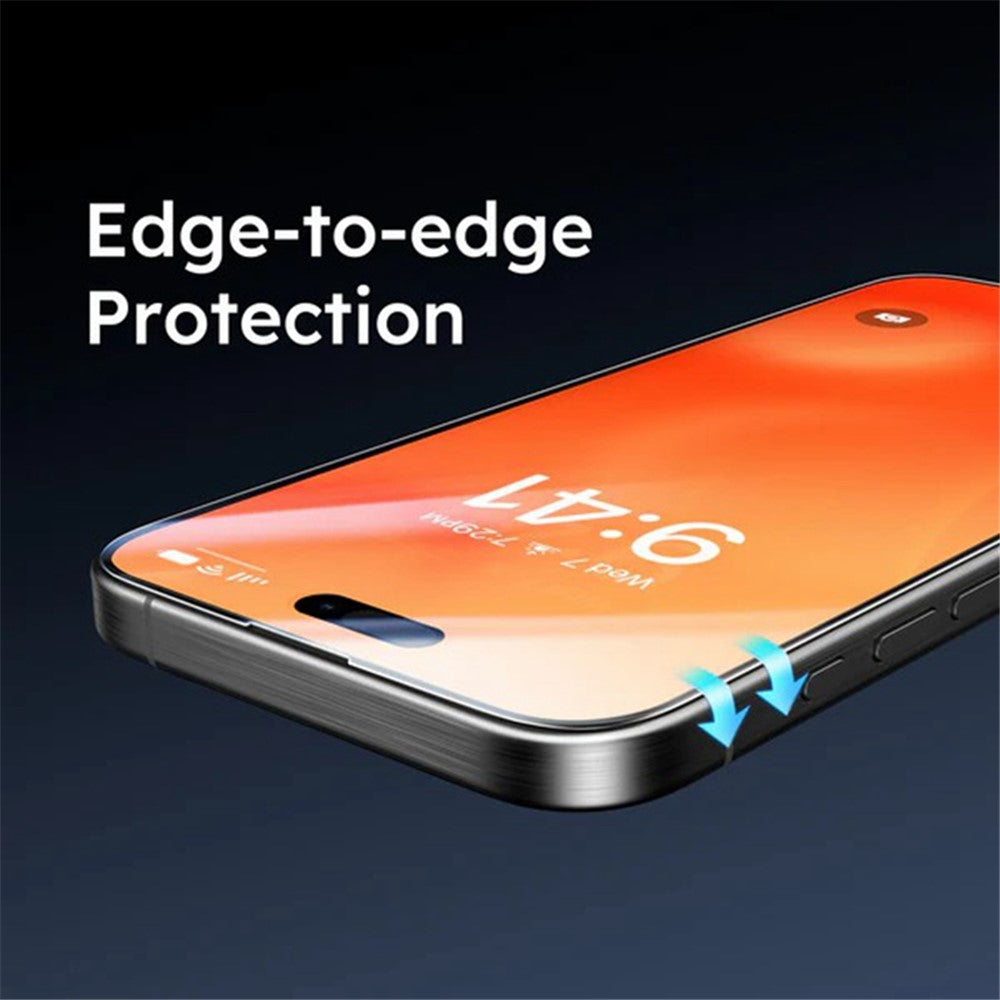 TORRAS Glassgo For iPhone 16 Pro Screen Protector Tempered Glass HD Film with Automatic Dust Removal Tool