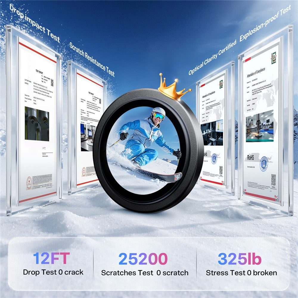 TORRAS 1 Set For iPhone 17 Pro Camera Lens Protector Tempered Glass Clear Lens Film