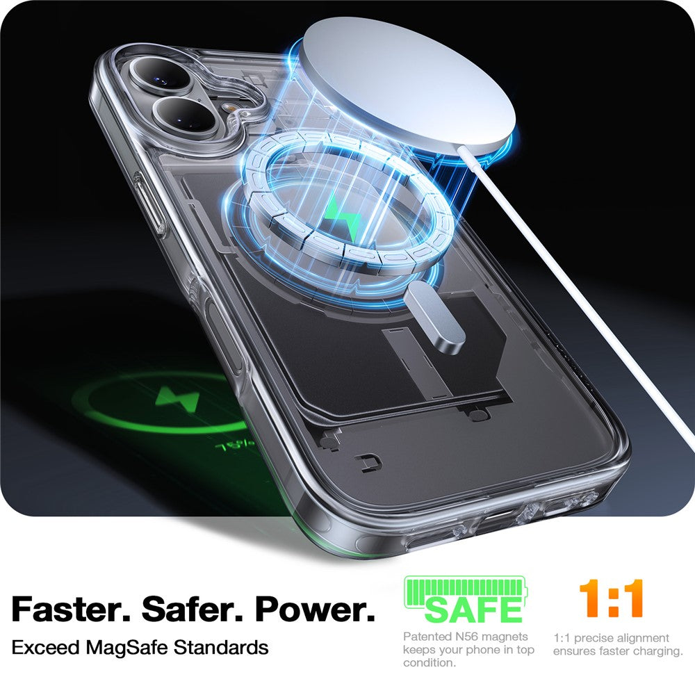 TORRAS Guardian-Mag Series For iPhone 16 Case Compatible with MagSafe TPU Phone Cover
