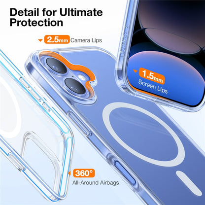 TORRAS Guardian-Mag Series For iPhone 16 Case Compatible with MagSafe TPU Phone Cover