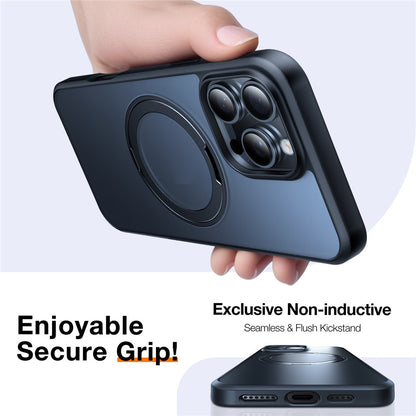 TORRAS Ostand O1 Guardian Series for iPhone 16 Pro Max Case Rotating Kickstand TPU+PC Phone Cover Compatible with MagSafe