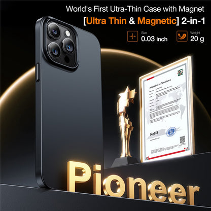 TORRAS Slimfit Mag Series For iPhone 15 Pro Case Compatible with MagSafe Hard PC Phone Cover Shockproof Protective Cover