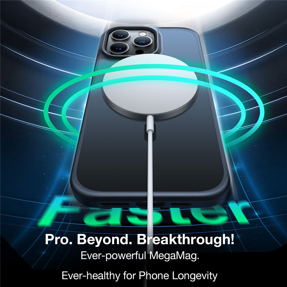 TORRAS Guardian-Mag Series For iPhone 15 Case Compatible with MagSafe Skin-Touch Matte PC+TPU Phone Cover