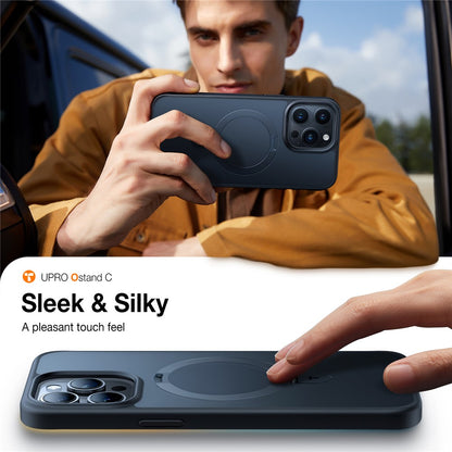 TORRAS Ostand Q1 Guardian Series for iPhone 15 Pro Max Case Compatible with MagSafe Kickstand TPU+PC Phone Cover