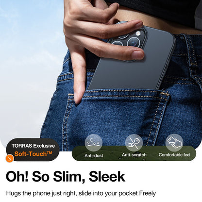 TORRAS Slimfit Mag Series For iPhone 16 Pro Max Case Compatible with MagSafe Hard PC Shockproof Phone Cover