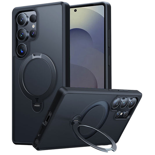 TORRAS Ostand Q3 Spin Series For Samsung Galaxy S25 Ultra Case Compatible with MagSafe Rotating Kickstand PC+TPU Phone Cover