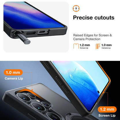 TORRAS Ostand Q3 Spin Series For Samsung Galaxy S25 Ultra Case Compatible with MagSafe Rotating Kickstand PC+TPU Phone Cover