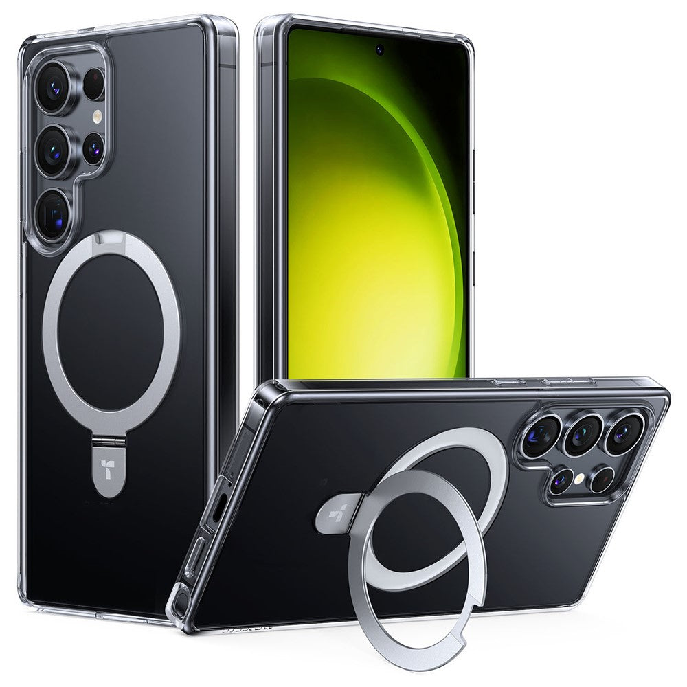 TORRAS Ostand Q1 Guardian Series – Coque pour Samsung Galaxy S25 Ultra transparent