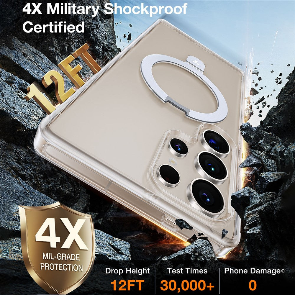 TORRAS Ostand Q1 Guardian Series – Coque pour Samsung Galaxy S25 Ultra transparent