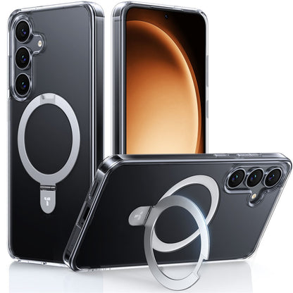 TORRAS Ostand Q1 Guardian Series for Samsung Galaxy S25+ Case Compatible with MagSafe Kickstand TPU+PC Phone Cover