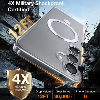 TORRAS Ostand Q1 Guardian Series for Samsung Galaxy S25+ Case Compatible with MagSafe Kickstand TPU+PC Phone Cover