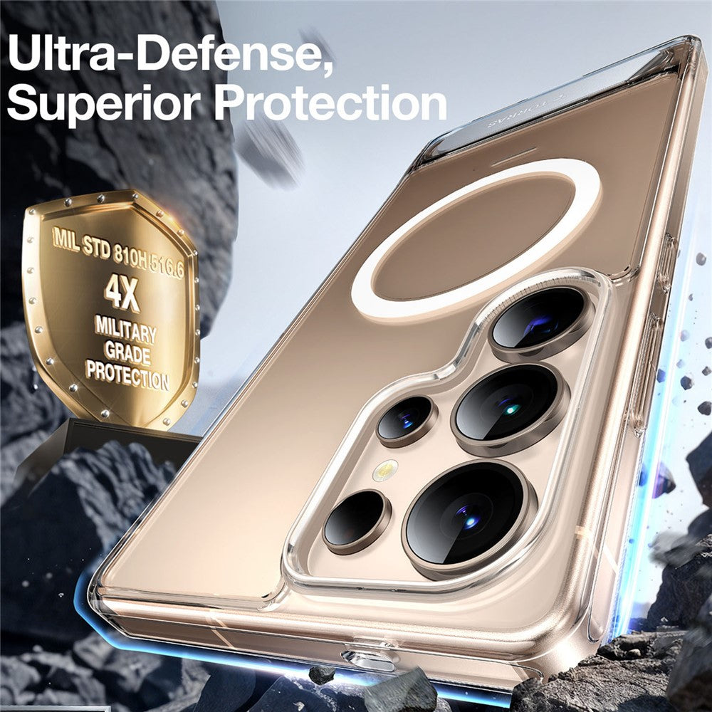 TORRAS Ostand L1 Series For Samsung Galaxy S25 Ultra Case Kickstand TPU+PC Phone Cover Compatible with MagSafe