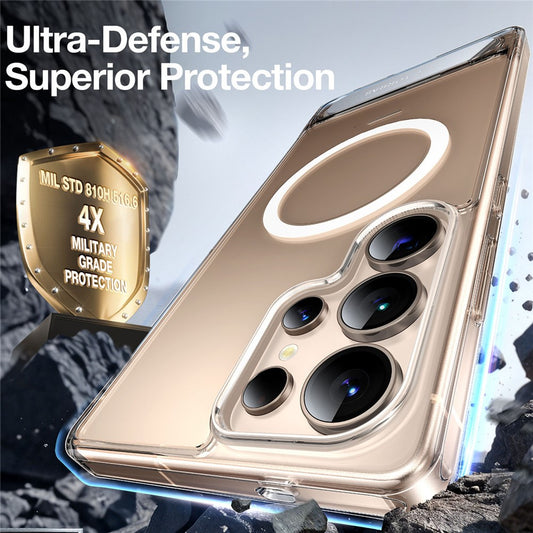 TORRAS Ostand L1 Series For Samsung Galaxy S25 Ultra Case Kickstand TPU+PC Phone Cover Compatible with MagSafe