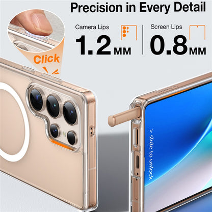 TORRAS Ostand L1 Series For Samsung Galaxy S25 Ultra Case Kickstand TPU+PC Phone Cover Compatible with MagSafe