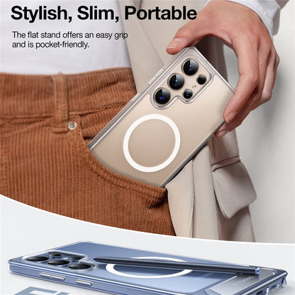 TORRAS Ostand L1 Series For Samsung Galaxy S25 Ultra Case Kickstand TPU+PC Phone Cover Compatible with MagSafe