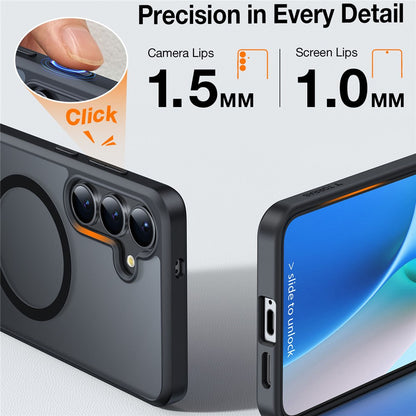 TORRAS Ostand L1 Series For Samsung Galaxy S25+ Case Kickstand TPU+PC Phone Cover Compatible with MagSafe