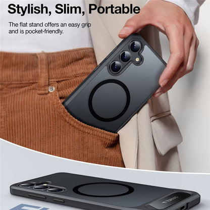 TORRAS Ostand L1 Series For Samsung Galaxy S25+ Case Kickstand TPU+PC Phone Cover Compatible with MagSafe