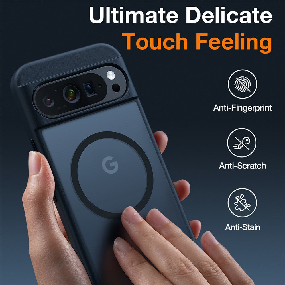 TORRAS Guardian-Mag Series For Google Pixel 9 Pro XL Case Compatible with MagSafe Skin-Touch Matte PC + TPU Phone Cover