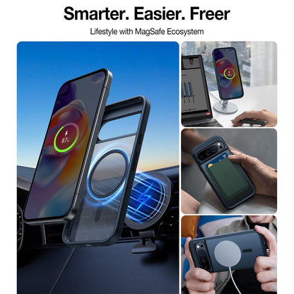 TORRAS Guardian-Mag Series For Google Pixel 9 Pro XL Case Compatible with MagSafe Skin-Touch Matte PC + TPU Phone Cover