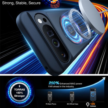 TORRAS Guardian-Mag Series For Google Pixel 9 Pro XL Case Compatible with MagSafe Skin-Touch Matte PC + TPU Phone Cover