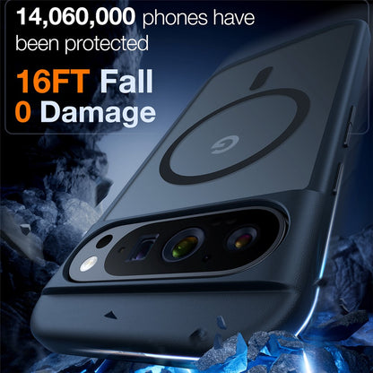 TORRAS Guardian-Mag Series For Google Pixel 9 Pro XL Case Compatible with MagSafe Skin-Touch Matte PC + TPU Phone Cover