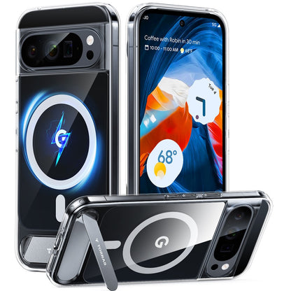 TORRAS Ostand L1 Series For Google Pixel 9 Pro XL Case Kickstand TPU + PC Phone Cover Compatible with MagSafe