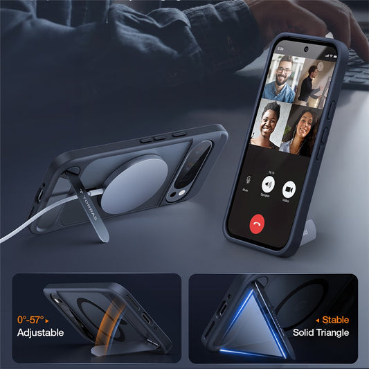 TORRAS Ostand L1 Series For Google Pixel 9 Pro XL Case Kickstand TPU + PC Phone Cover Compatible with MagSafe