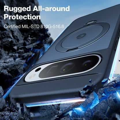 TORRAS Ostand Q3 Spin Series For Google Pixel 9 Pro XL Case Compatible with MagSafe Rotating Kickstand PC + TPU Phone Cover