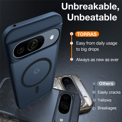 TORRAS Guardian-Mag Series For Google Pixel 9 Pro / 9 Case Compatible with MagSafe Matte PC + TPU Phone Cover