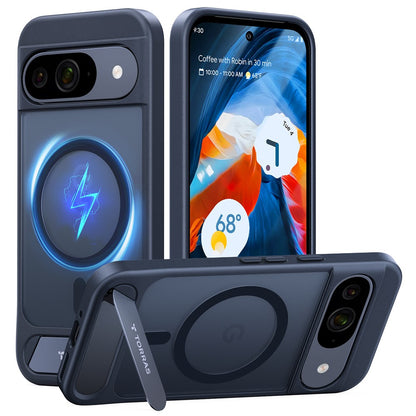 TORRAS Ostand L1 Series For Google Pixel 9 Pro  /  Pixel 9 Case Kickstand TPU + PC Phone Cover Compatible with MagSafe