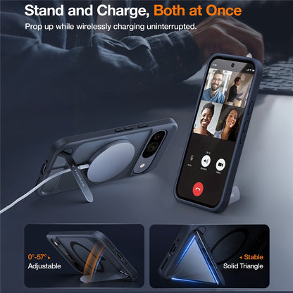 TORRAS Ostand L1 Series For Google Pixel 9 Pro  /  Pixel 9 Case Kickstand TPU + PC Phone Cover Compatible with MagSafe