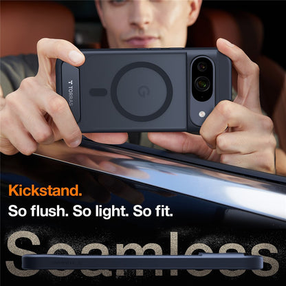 TORRAS Ostand L1 Series For Google Pixel 9 Pro  /  Pixel 9 Case Kickstand TPU + PC Phone Cover Compatible with MagSafe