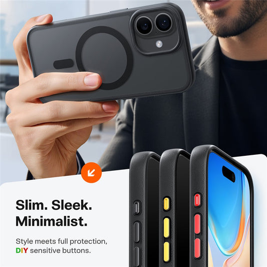 TORRAS Guardian-Mag Series For iPhone 17 Case Magnetic Matte PC + TPU Phone Cover