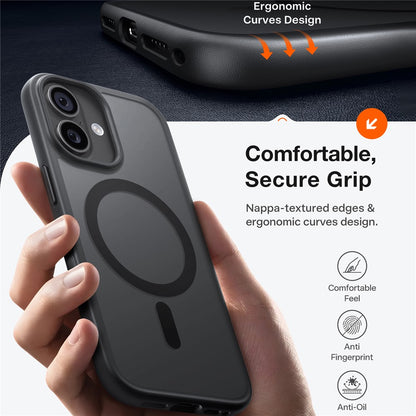 TORRAS Guardian-Mag Series For iPhone 17 Case Magnetic Matte PC + TPU Phone Cover