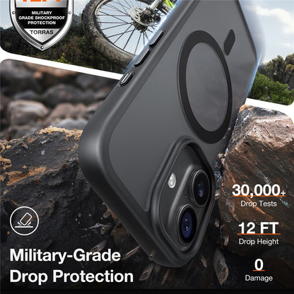 TORRAS Guardian-Mag Series For iPhone 17 Case Magnetic Matte PC + TPU Phone Cover
