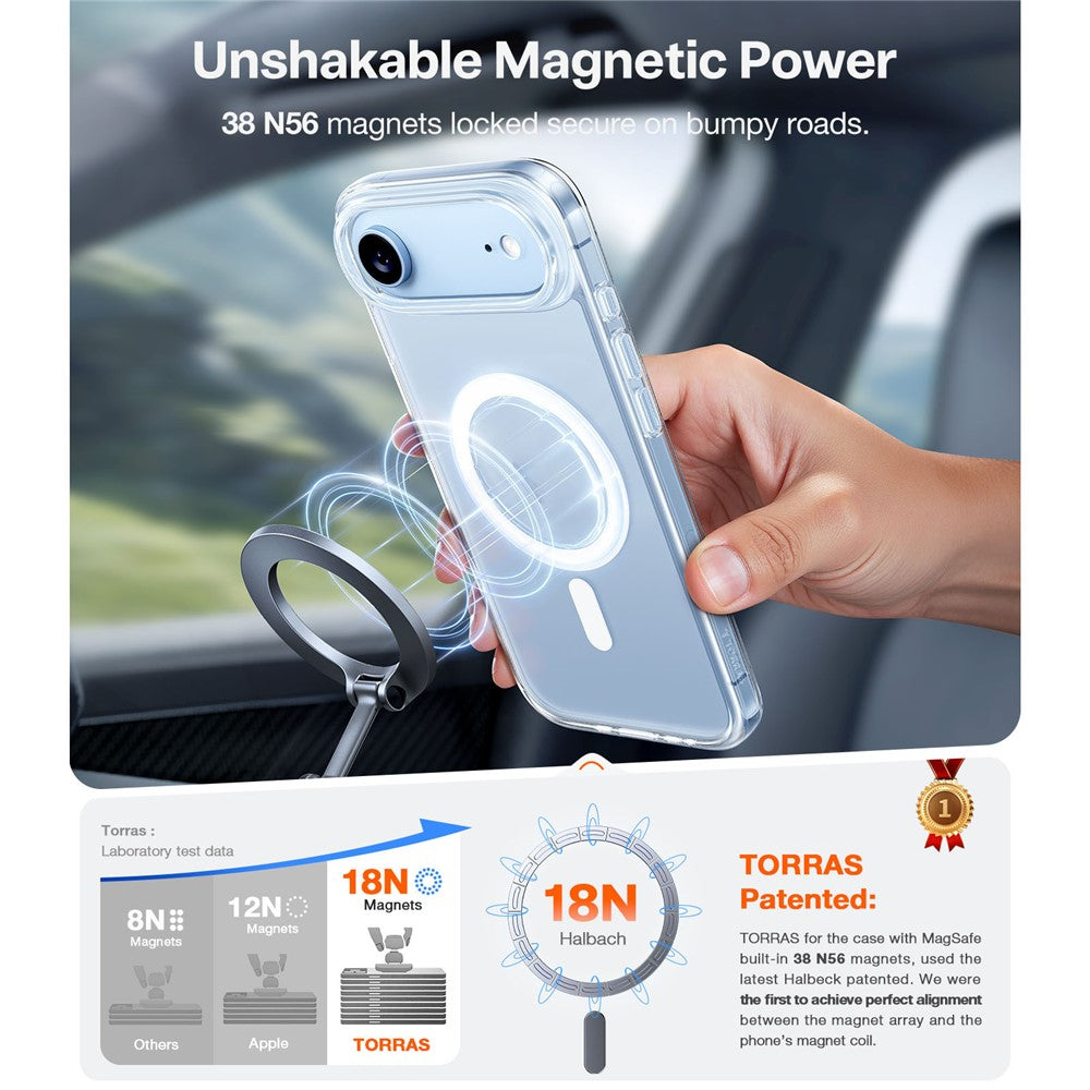 TORRAS Guardian-Mag Series For iPhone Air Case Magnetic Matte PC + TPU Phone Cover