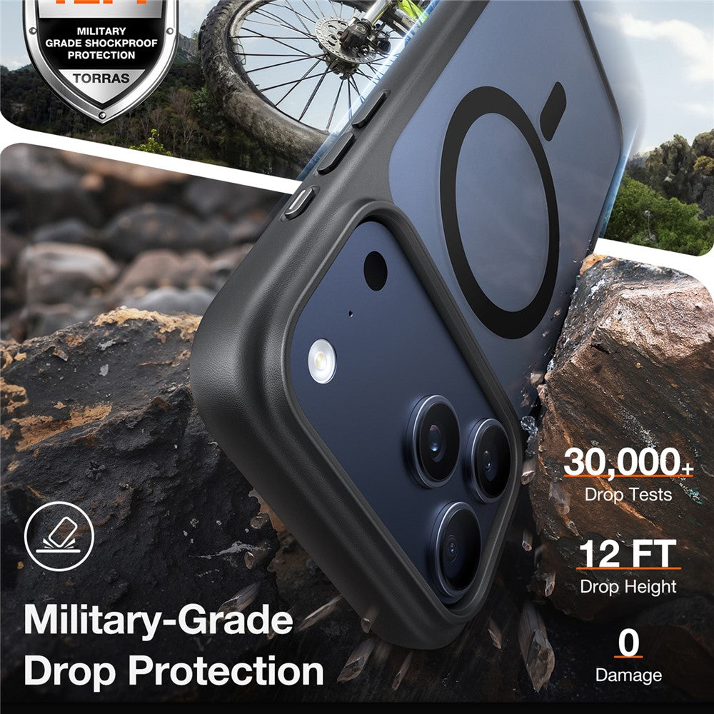 TORRAS Guardian-Mag Series For iPhone 17 Pro Max Case Magnetic Matte PC + TPU Phone Cover