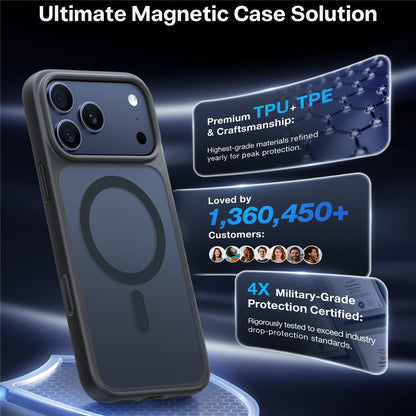 TORRAS Guardian-Mag Series For iPhone 17 Pro Max Case Magnetic Matte PC + TPU Phone Cover