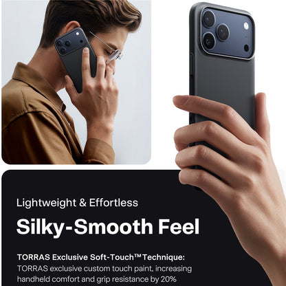 TORRAS Slimfit Mag Series For iPhone 17 Pro Max Case Compatible with MagSafe Hard PC Shockproof Phone Cover