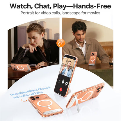 TORRAS Ostand L1 Series For iPhone 17 Pro Max Case Kickstand TPU + PC Phone Cover Compatible with MagSafe