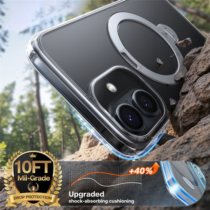 TORRAS Ostand Q3 Spin Series For iPhone 17 Case Magnetic Rotating Kickstand PC + TPU Phone Cover