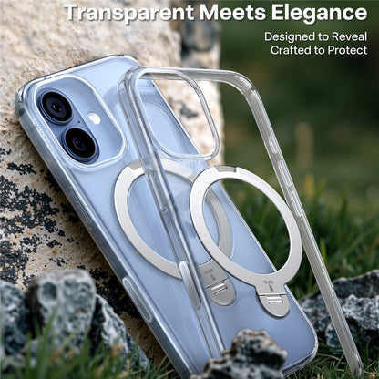 TORRAS Ostand Q3 Spin Series For iPhone 17 Case Magnetic Rotating Kickstand PC + TPU Phone Cover
