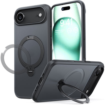 TORRAS Ostand Q3 Spin Series For iPhone Air Case Magnetic Rotating Kickstand PC + TPU Phone Cover