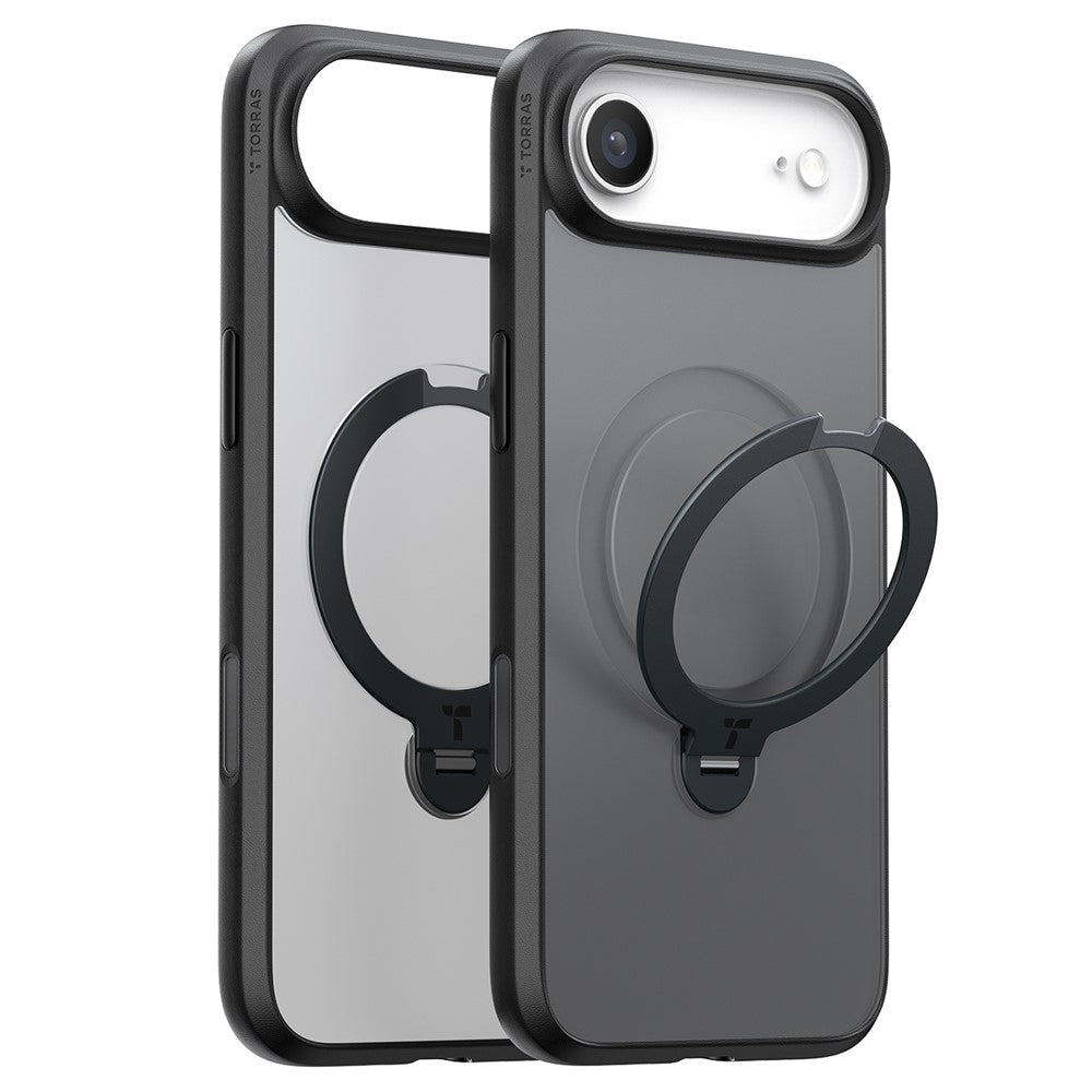 TORRAS Ostand Q3 Spin Series For iPhone Air Case Magnetic Rotating Kickstand PC + TPU Phone Cover