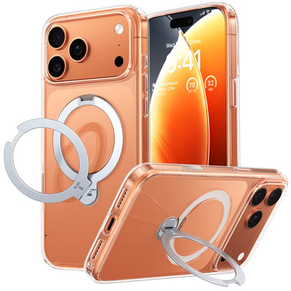 TORRAS Ostand Q3 Spin Series For iPhone 17 Pro Case Magnetic Rotating Kickstand PC + TPU Phone Cover