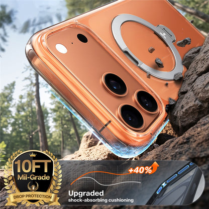 TORRAS Ostand Q3 Spin Series For iPhone 17 Pro Case Magnetic Rotating Kickstand PC + TPU Phone Cover