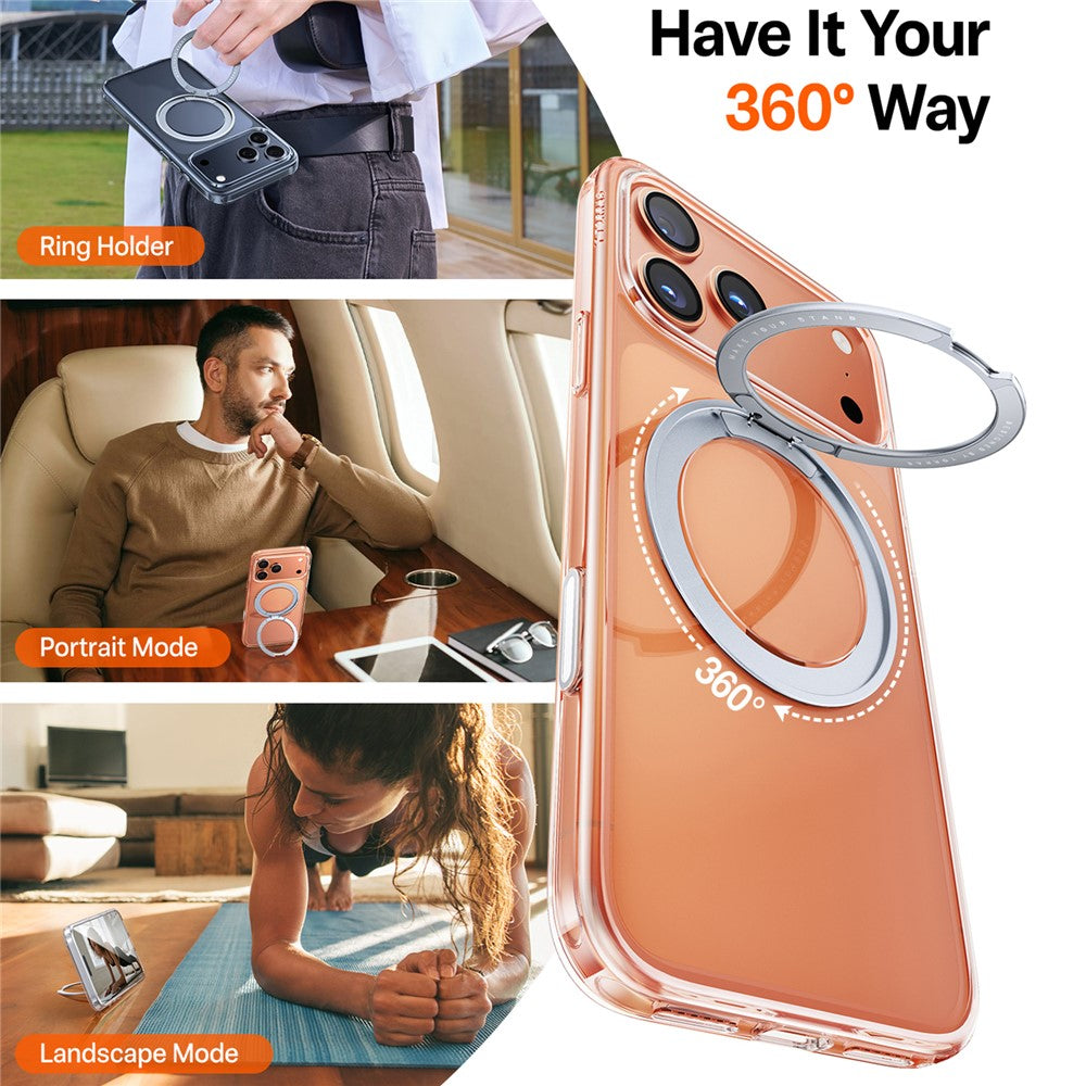 TORRAS Ostand O1 Guardian Series For iPhone 17 Pro Magnetic Case Rotating Kickstand TPU + PC Phone Cover